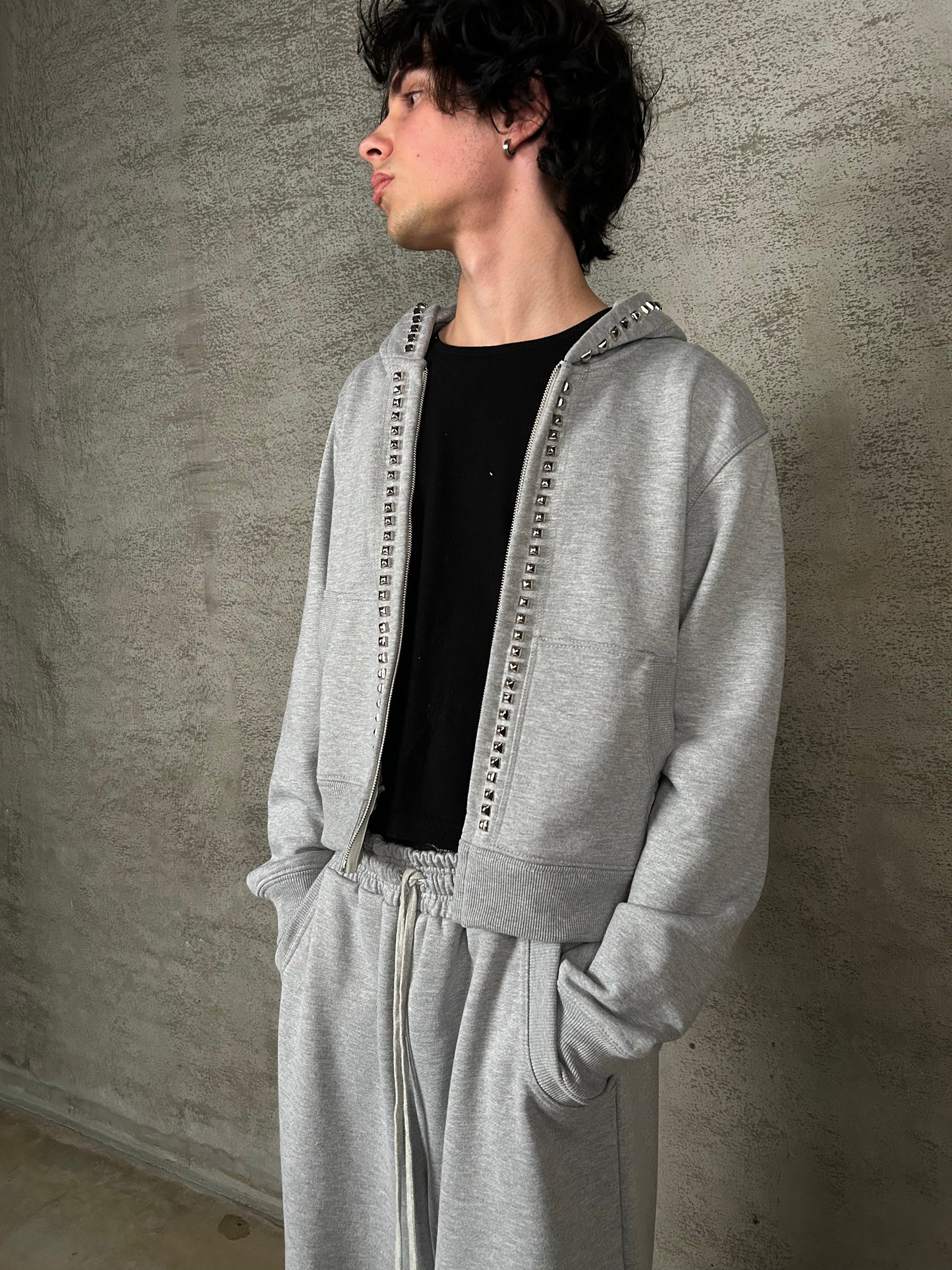 "Ash Spike" Zip-Hoodie
