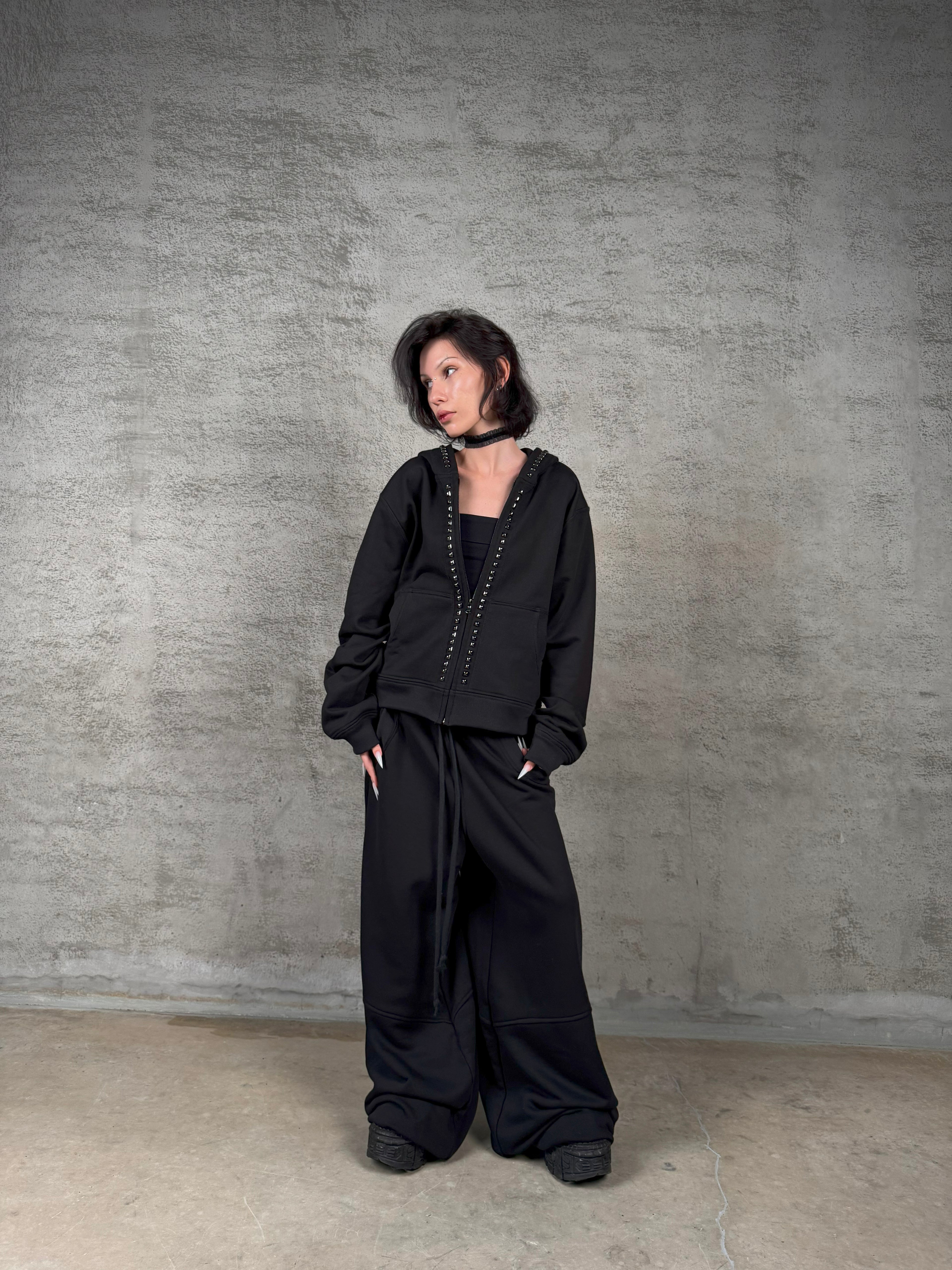 "Midnight Spike" Zip-Hoodie