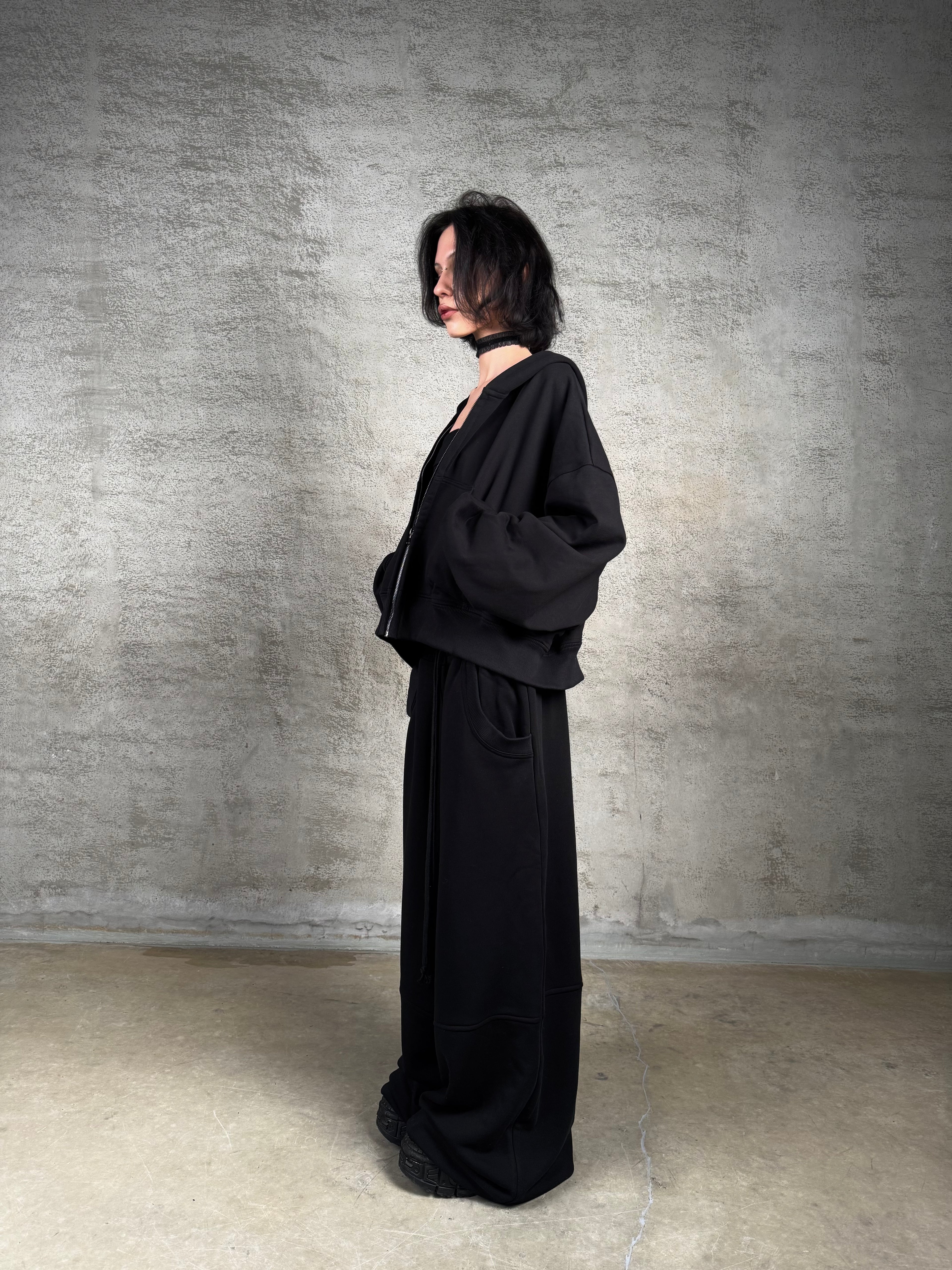 "Oversize Midnight" Zip-Hoodie