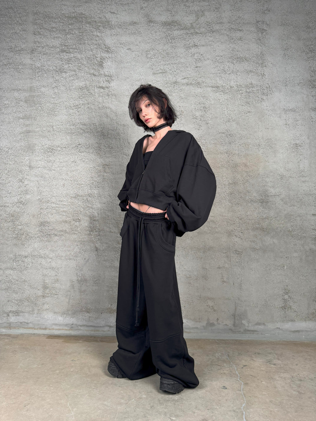 "Oversize Midnight" Zip-Hoodie