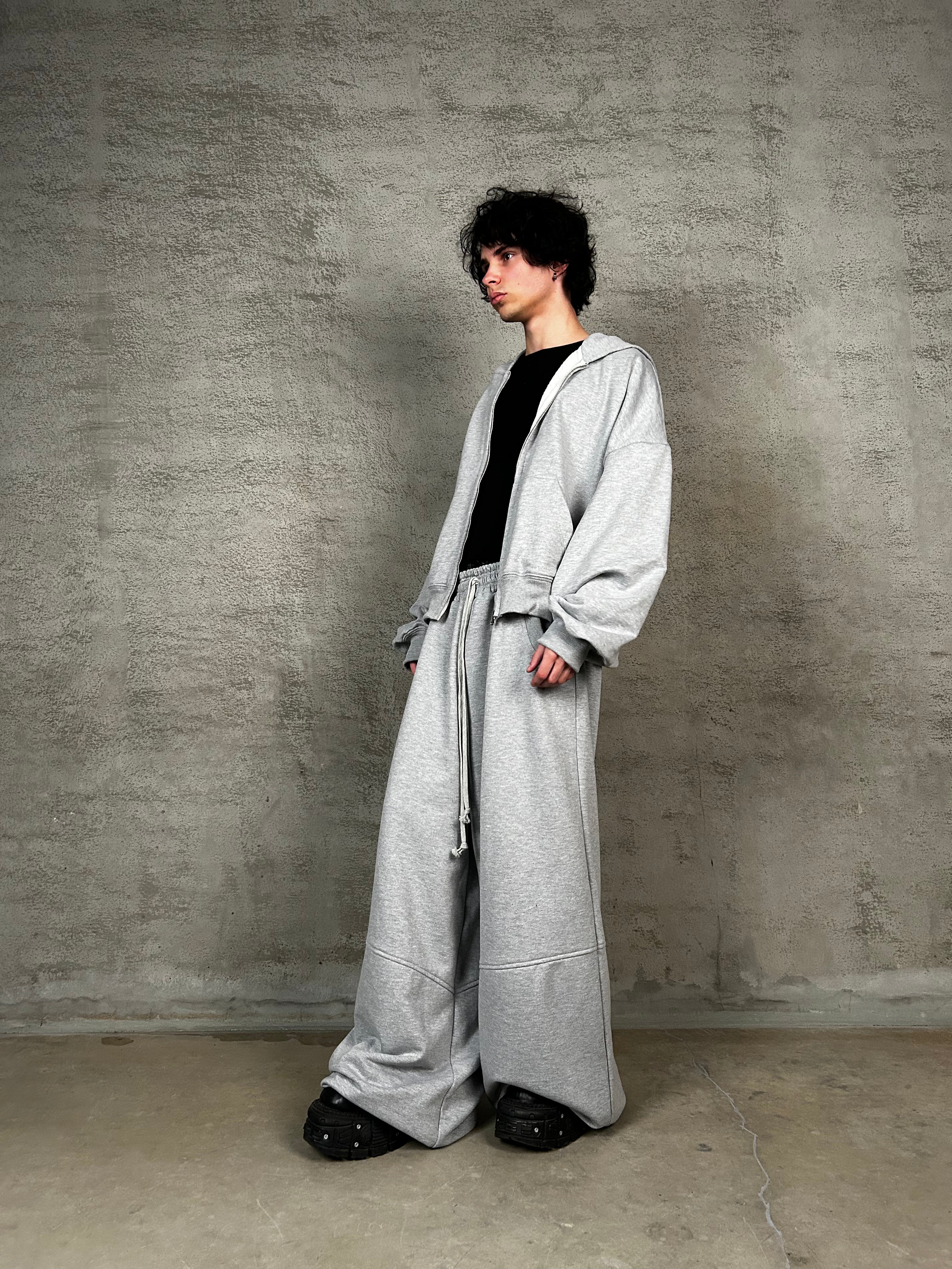 "Oversize Ash" Zip-Hoodie