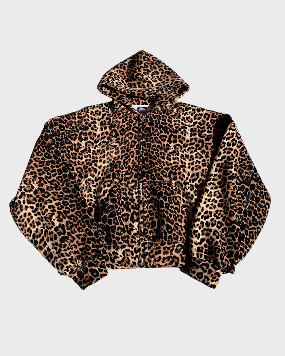 トップス 00s archive leopard fur zip hoodie Leopard Zip Hoodie Fur Print Hoodie Cheetah Print Jacket